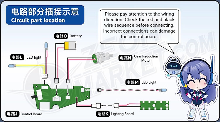 Qianqu Shang 1/100 Heavy Electromagnetic Railgun Blue Ver.