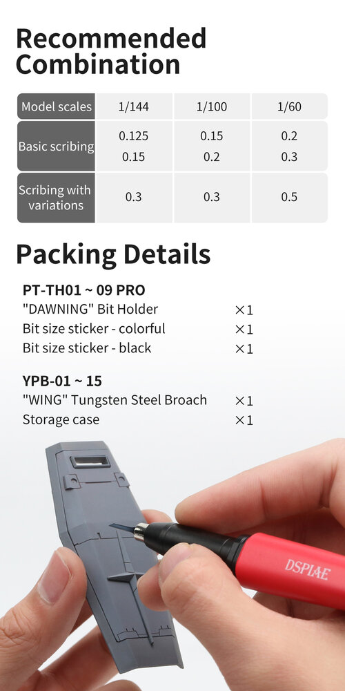 DSPIAE WING Push Broach Holder PT-TH Pro