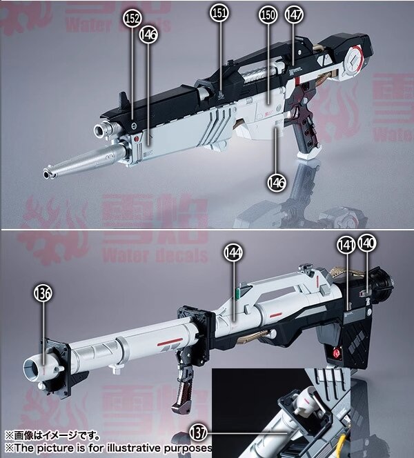 Flaming-Snow PG-NU RX-93 Nu Gundam Fluorescent Decals