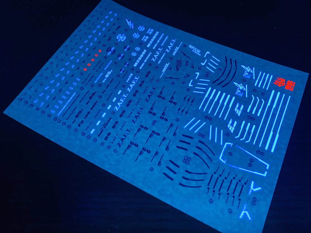 Flaming-Snow MG-55 Blast Impulse Fluorescent Decals