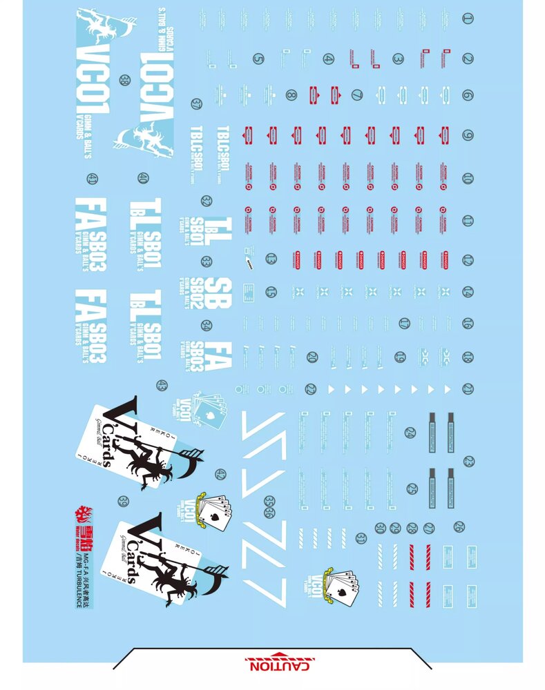 Flaming-Snow MG-164 Stormbringer FA / GM Turbulence Fluorescent Decals