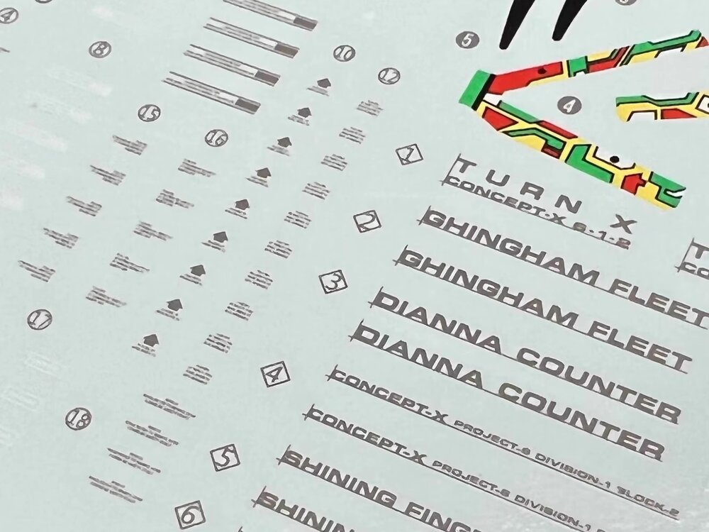 Flaming-Snow MG-93 Turn X Fluorescent Decals