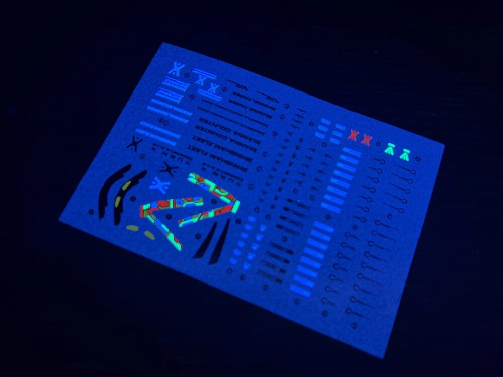 Flaming-Snow MG-93 Turn X Fluorescent Decals