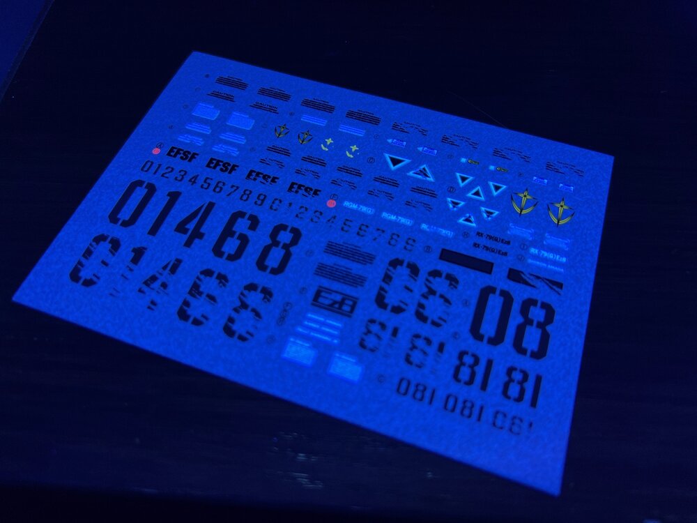 Flaming-Snow MG-103 RX-79[G] Ez-8 Fluorescent Decals