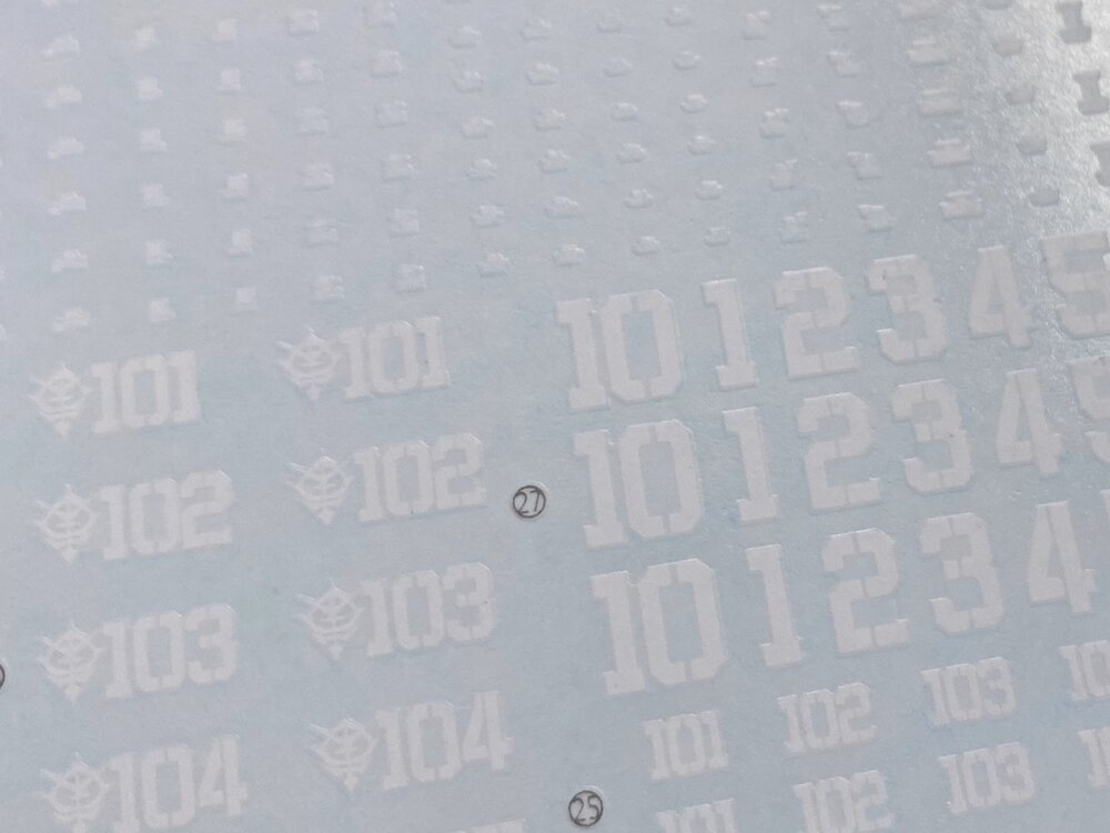 Flaming-Snow HG-12 GTO Zaku 2 Type C-6/R6 Fluorescent Decals