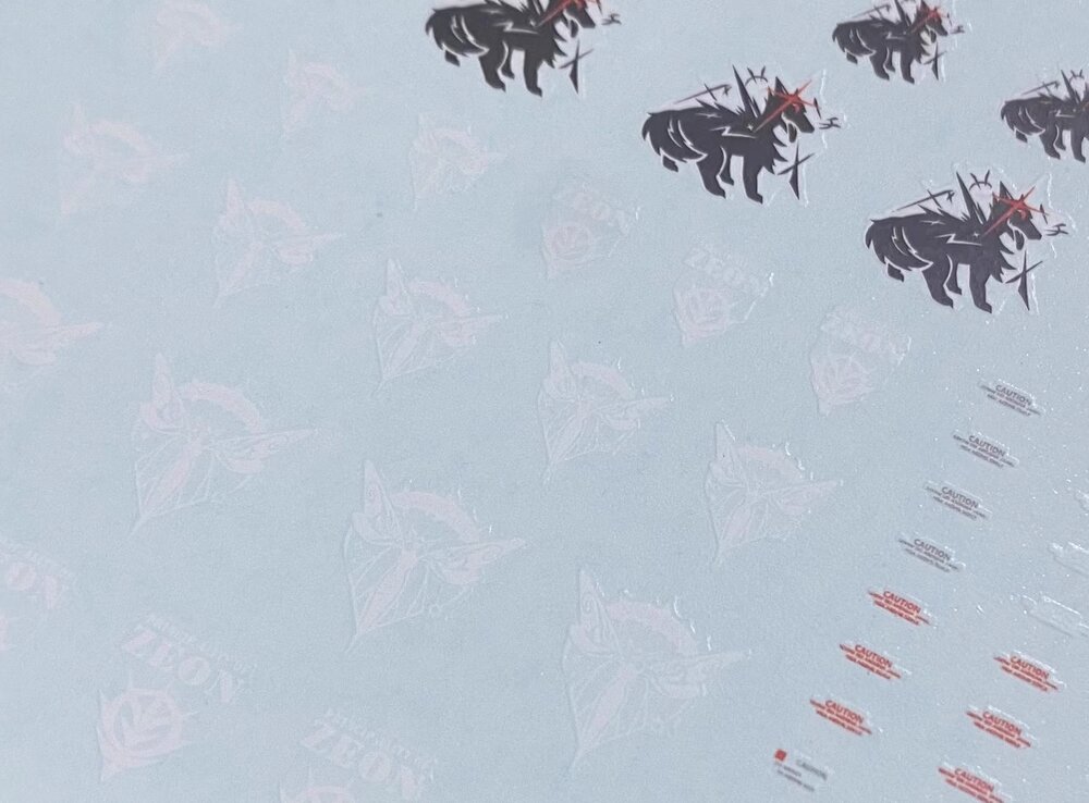 Flaming-Snow HG-46 Black/White Rider + Efreet Jaeger Fluorescent Decals