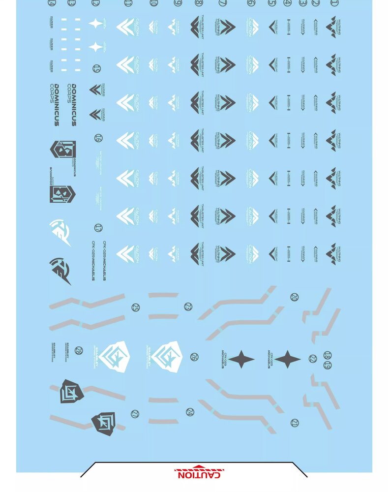 Flaming-Snow HG-62 Michaelis Fluorescent Decals