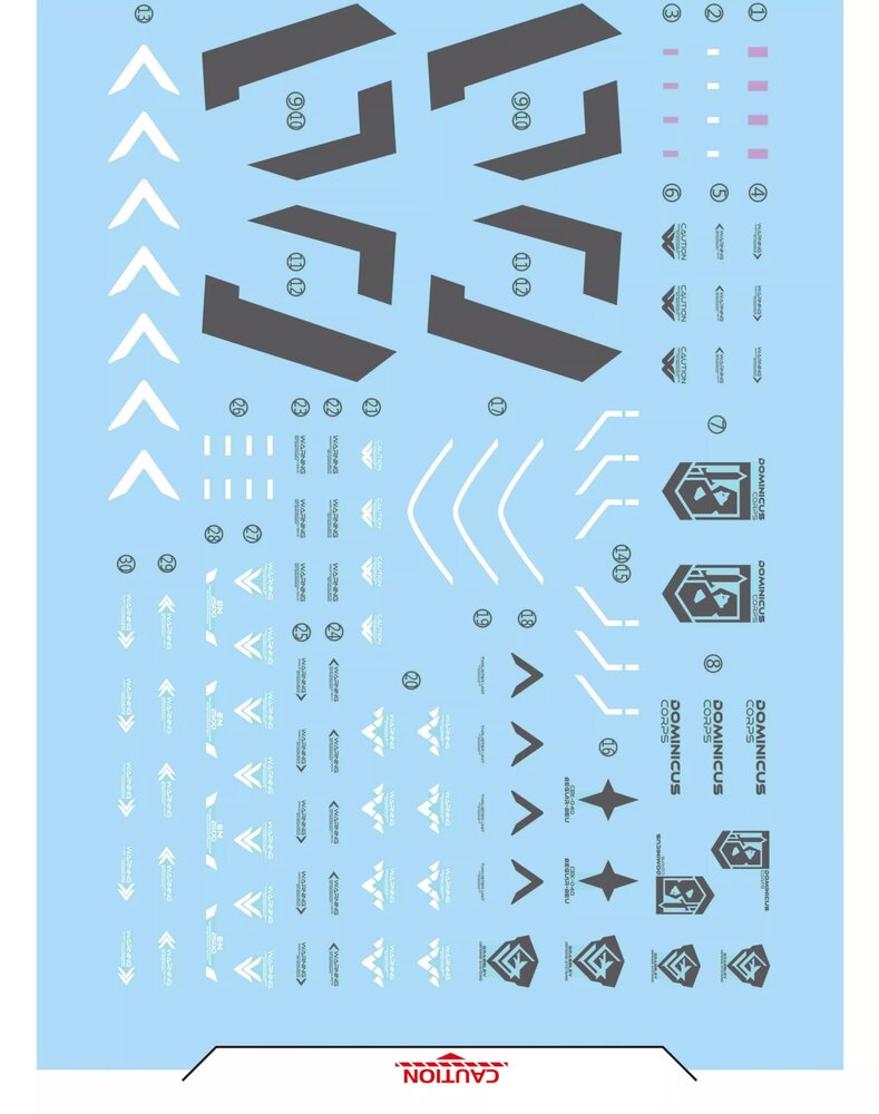 Flaming-Snow HG-61 Beguir-Beu Fluorescent Decals