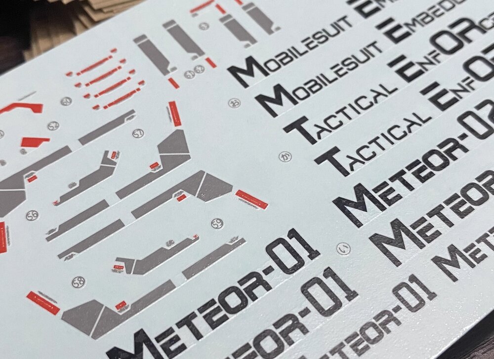 Flaming-Snow HG-01/RG Meteor Unit Fluorescent Decals