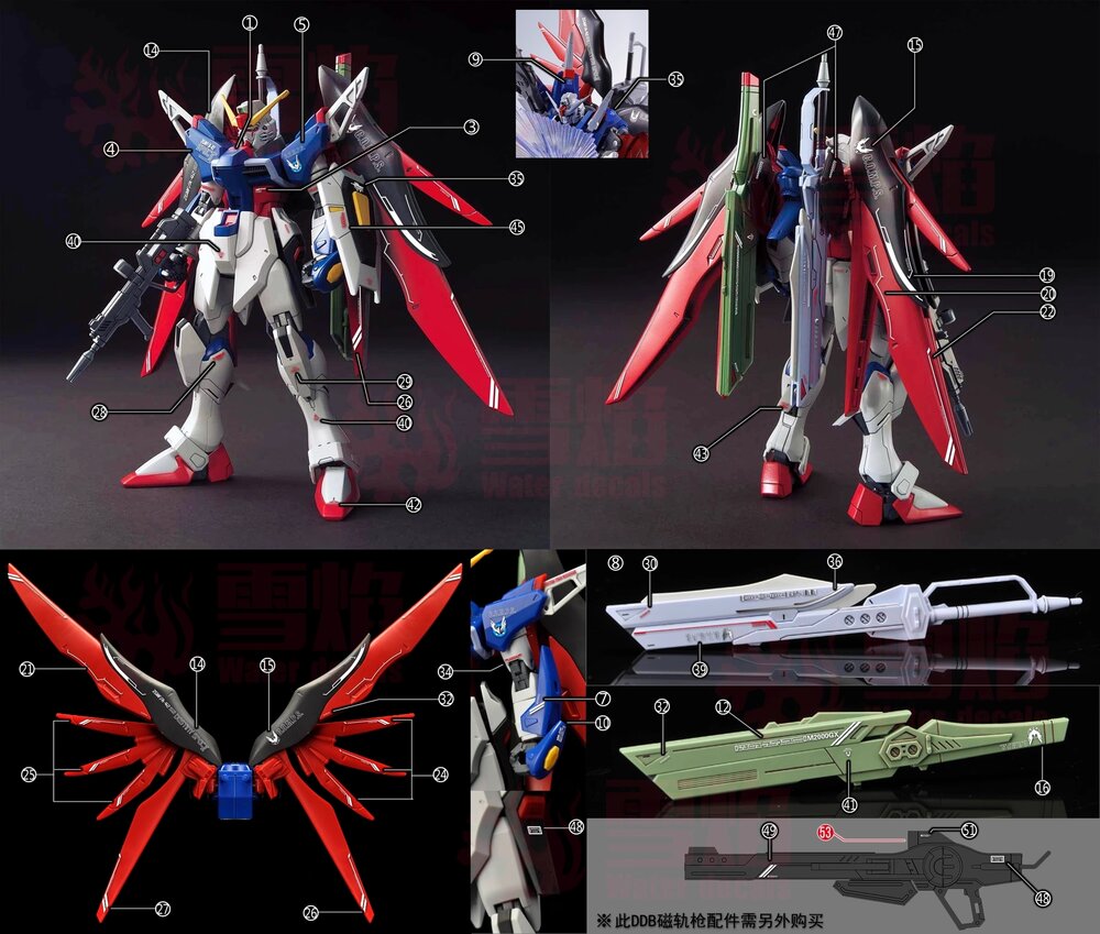 Flaming-Snow HGCE-104 Destiny Spec II + Zeus Fluorescent Decals