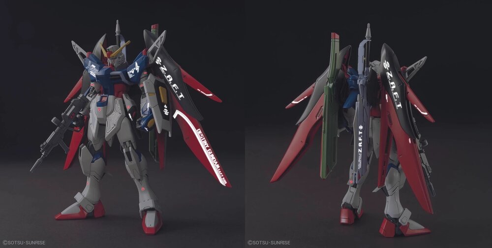 Flaming-Snow HG-23CE ZGMF-X20A Strike Freedom Gundam &amp; ZGMF-X42S Destiny Gundam Fluorescent Decals