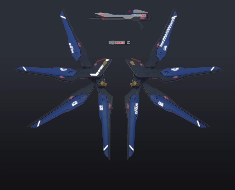 Flaming-Snow HG-23CE ZGMF-X20A Strike Freedom Gundam &amp; ZGMF-X42S Destiny Gundam Fluorescent Decals