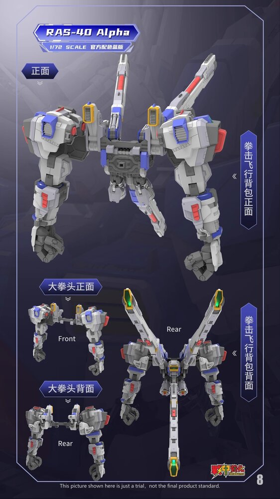Rodams 1/72 RAS-40 GP04 Alpha Boxer Type [Limited Blue Version]