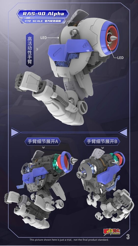 Rodams 1/72 RAS-40 GP04 Alpha Boxer Type [Limited Blue Version]