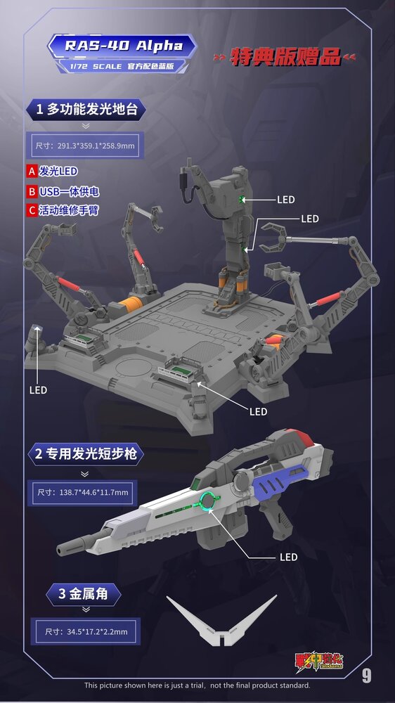 Rodams 1/72 RAS-40 GP04 Alpha Boxer Type [Limited Blue Version]