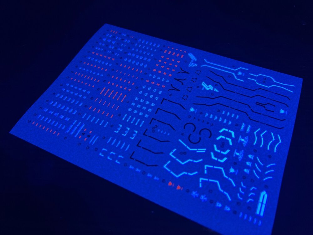 Flaming-Snow RG-09 00 Gundam Seven Sword/G Inspection Fluorescent Decals