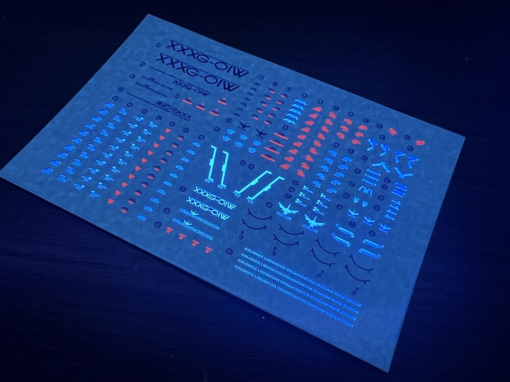 Flaming-Snow RG-40 Wing Gundam Fluorescent Decals