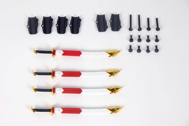 BW Model Four Swords Accessory Pack for 1/100 MG Astray Red Frame