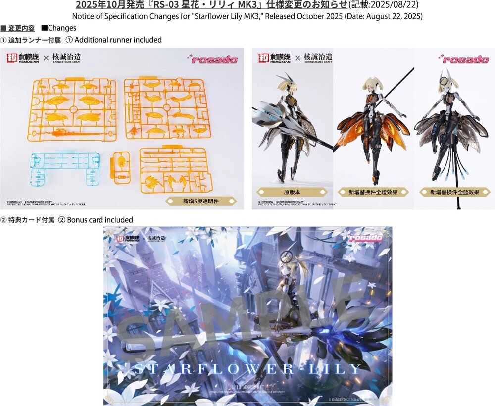 PRE-ORDER Hemoxian x Earnestcore Craft 1/10 RS-03 Starflower Lily MK3