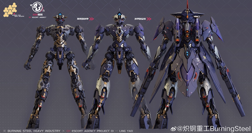 PRE-ORDER XIAOT 1/100 Burning Steel Heavy Industry x DP Escort Agency Ling Yao