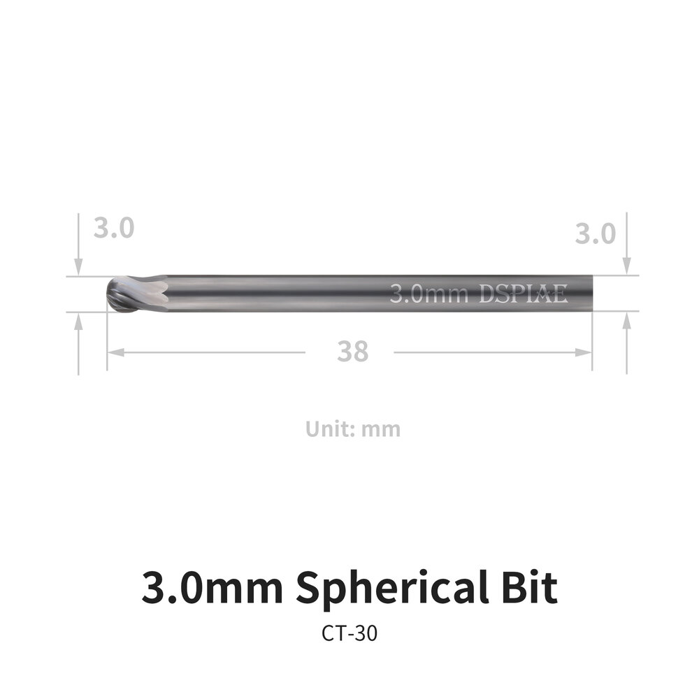 DSPIAE Spherical Bits 2.0~5.0mm