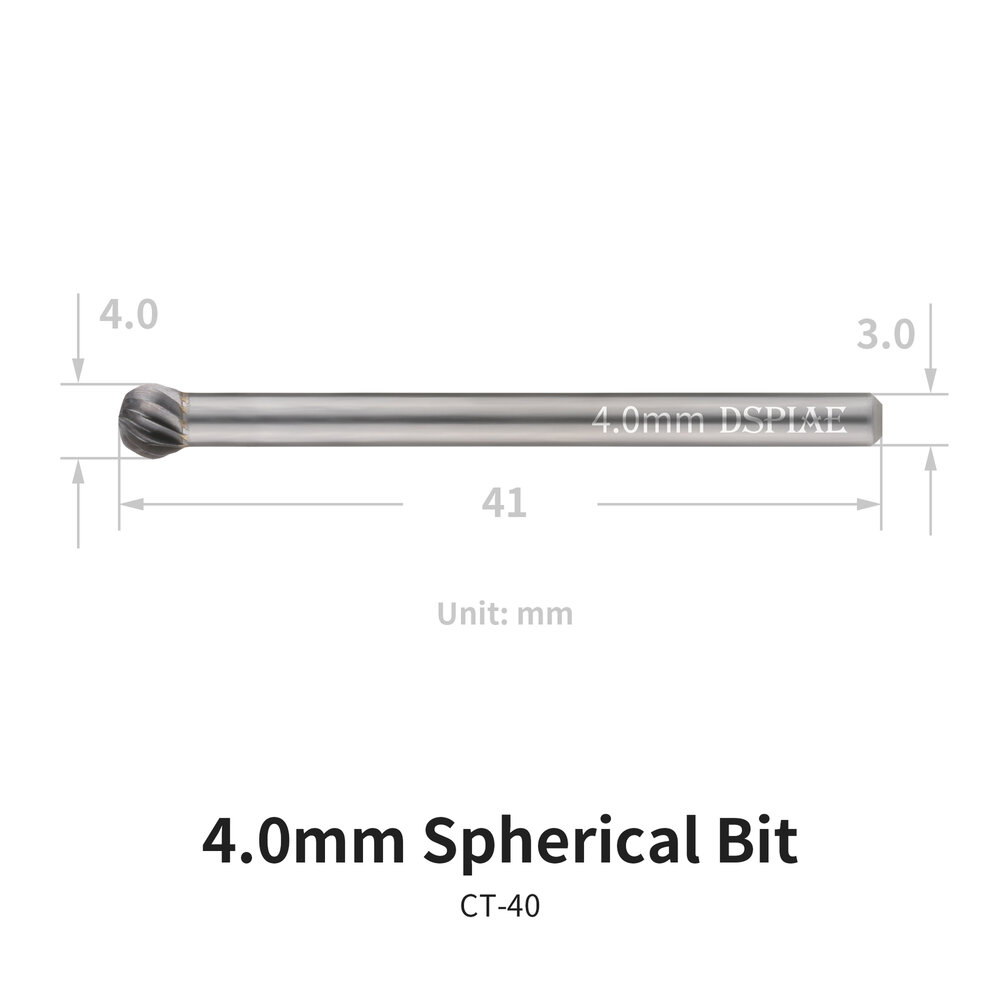 DSPIAE Spherical Bits 2.0~5.0mm