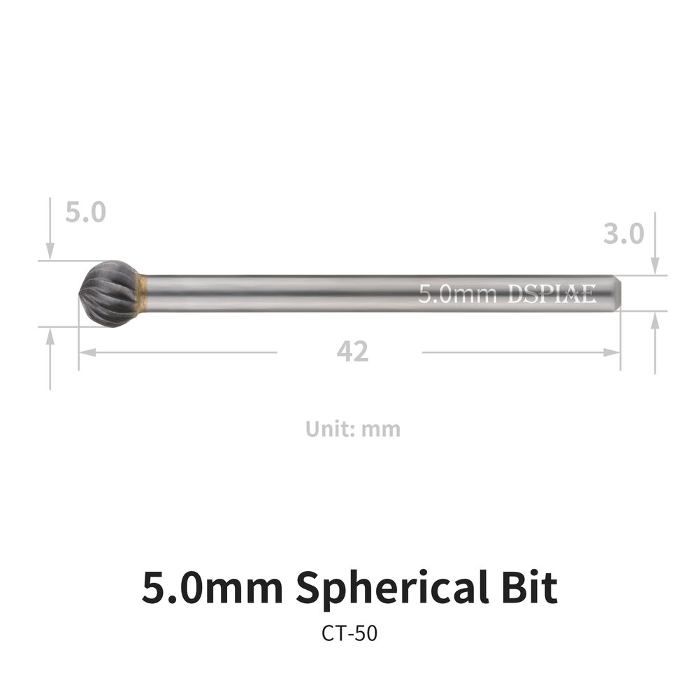 DSPIAE Spherical Bits 2.0~5.0mm