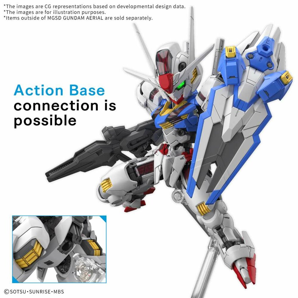 MGSD XVX-016 Gundam Aerial MGSD Bandai - Zeonmarket