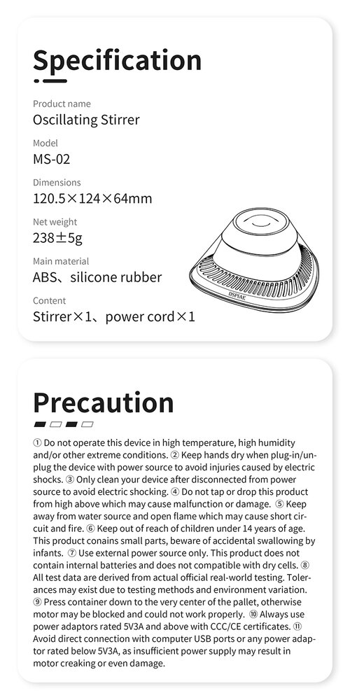 DSPIAE Vibrating Paint Stirrer MS-02
