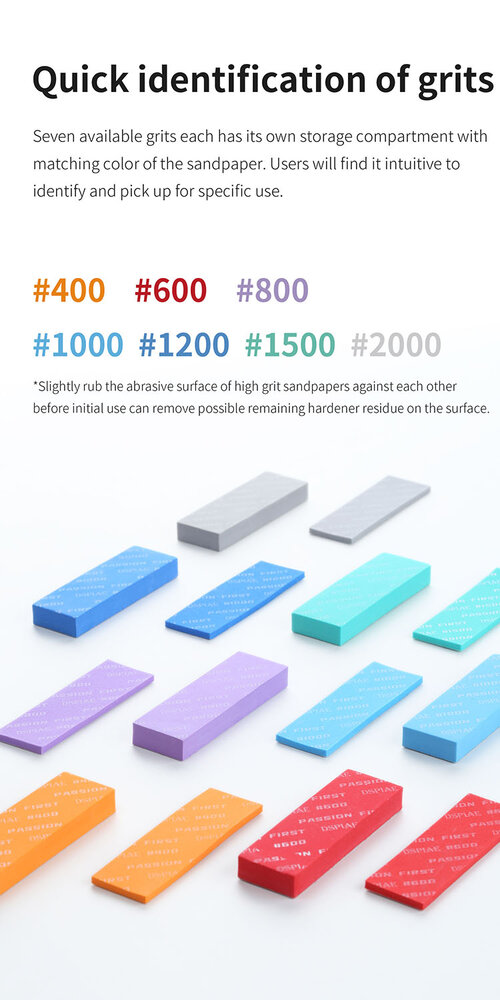 DSPIAE Vigrous Sponge Sandpaper Set XSS-S01