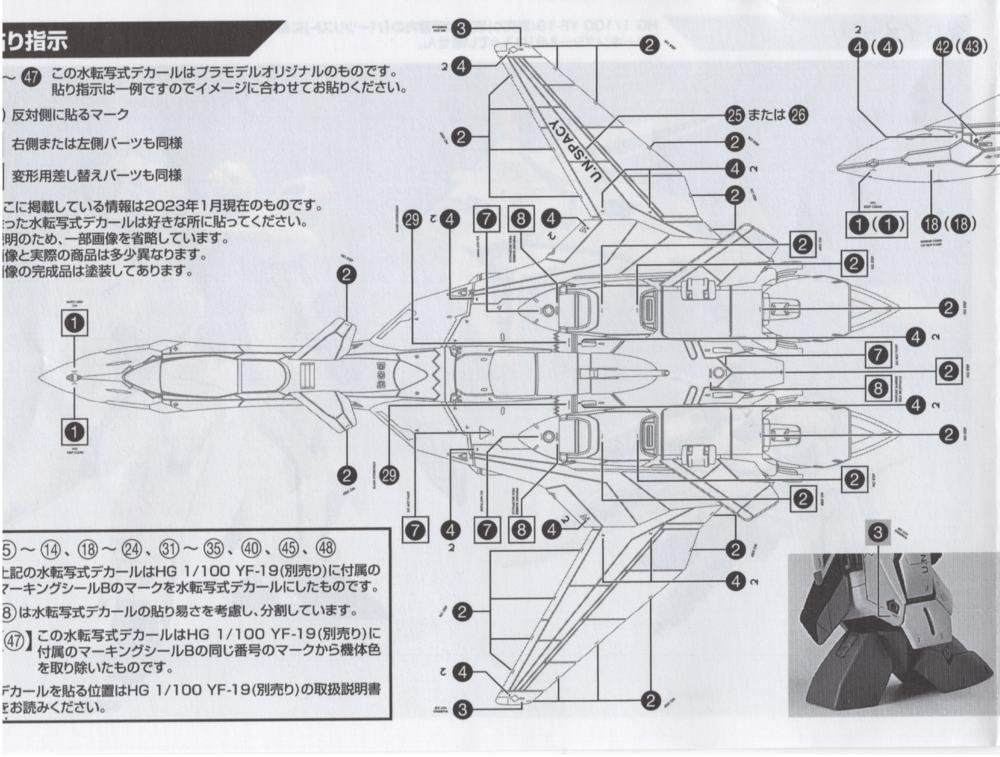 Delpi-Decal HG Macross Plus YF-19