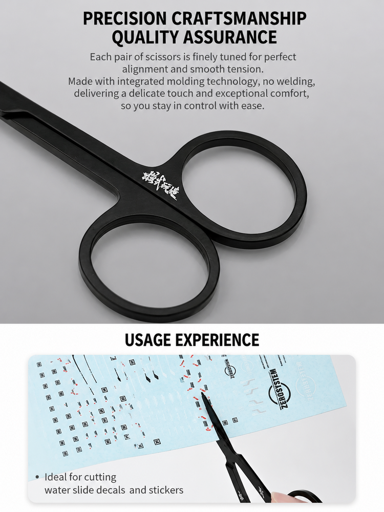 Moshi Precision Thin Blade Hobby Scissors MS109