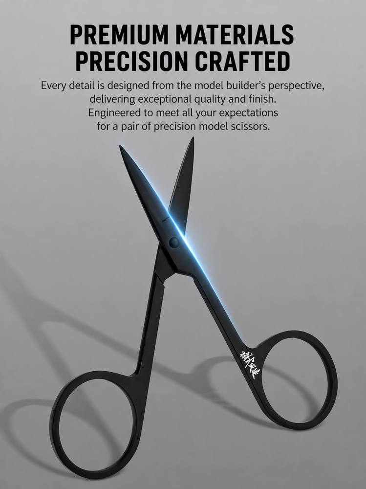 Moshi Precision Thin Blade Hobby Scissors MS109