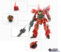 JAO Parts, RG Sinanju Metal Set Red 15 Options