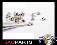 JAO Parts, Metal Armor Rivet Diameter 2.5mm Height 1.2mm, Foot 1mm 20pcs Silver