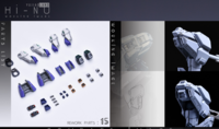 AnchoreT YujiaoLand MG Hi-Nu EnHanced version Dress-up Kit + Anchoret Decals