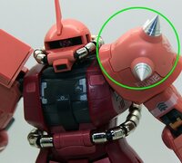JAO Parts ZC3 Spike Short 8x5mm RG Zaku II Silver
