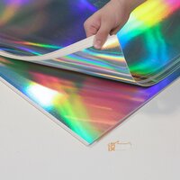 COR GJ1030 Sticker Holographic Silver Sheet 16x10cm