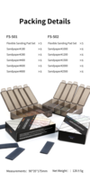 DSPIAE Flexible Sanding Pad Set FS 180-2500 Grit 30pcs per set