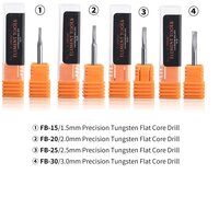 DSPIAE Precision Tungsten Flat Core Drill FB 1.5-3.0mm