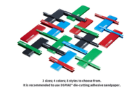 DSPIAE Aluminum Alloy Sanding Board AS-15 4pcs