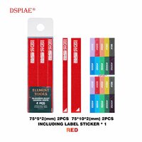 DSPIAE Aluminum Alloy Sanding Board AS-15 4pcs