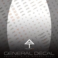 Anchoret YJL General Decal DL-03 Orange + Grey