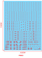 Delpi-Decal 1/144 Caution Signs Red