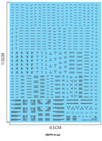 Delpi-Decal 1/144 Caution Signs Grey