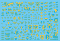 Delpi-Decal Zeon Universal Century Emblems Gold Holo