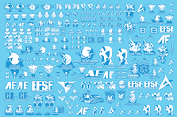 Delpi-Decal Federation Universal Century Emblems Luminous