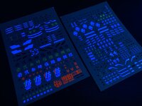 Flaming-Snow MD-17 Asura Tamamo 2 Sheets Fluorescent