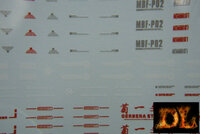 DL-Decal P02 for PG Astray Red MBF-P02 2 Sheets