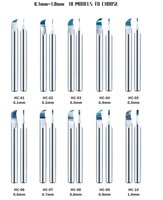 DSPIAE HC Series Tungsten Steel Hook Scribers individual 0.1-3.0